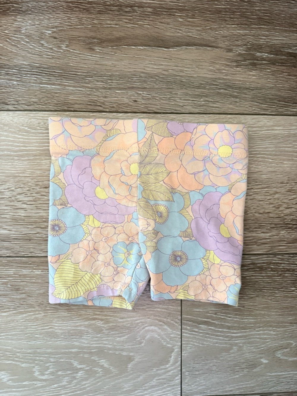 Cotton On Pastel Floral Bike Shorts in Peach, Lavender & Blue